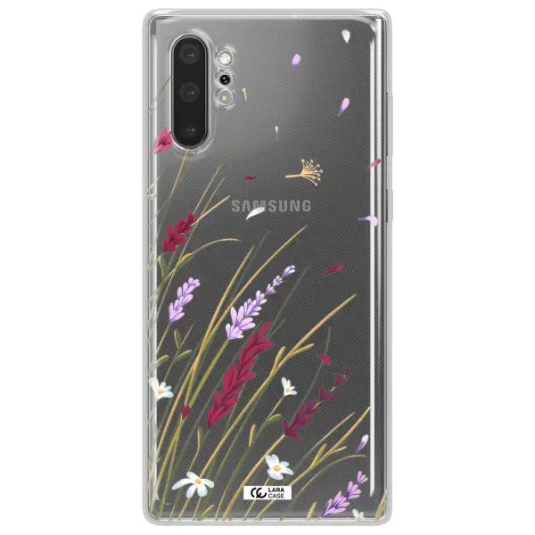 Long Grass Flower Samsung Note 10 Plus Clear TPU Case
