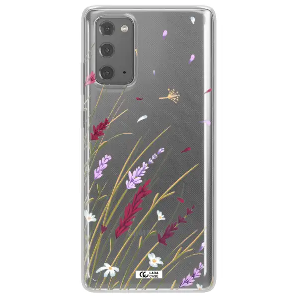 Long Grass Flower Samsung Note 20 Clear TPU Case