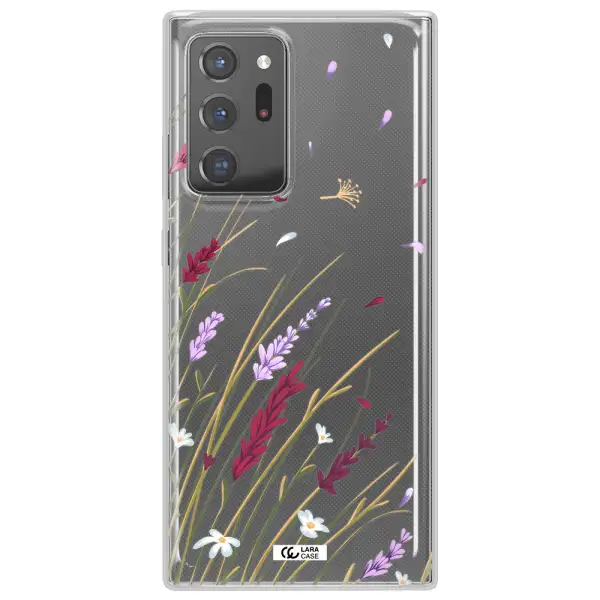 Long Grass Flower Samsung Note 20 Ultra Clear TPU Case