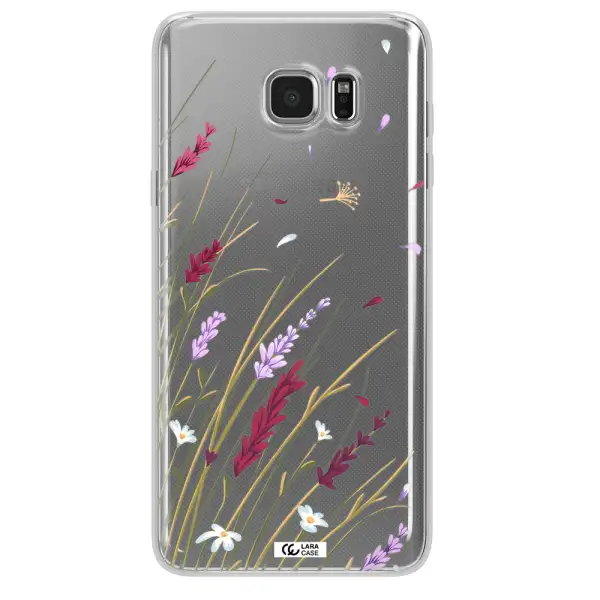 Long Grass Flower Samsung Note 5 Clear TPU Case