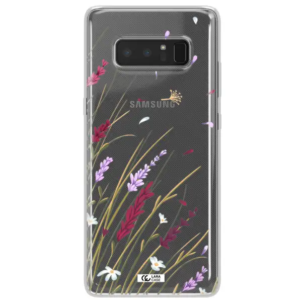 Long Grass Flower Samsung Note 8 Clear TPU Case