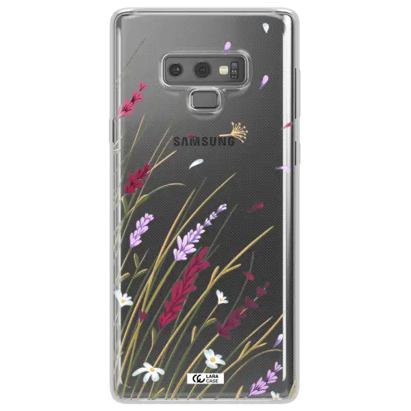 Long Grass Flower Samsung Note 9 Clear TPU Case