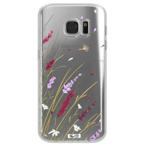 Long Grass Flower Samsung S 7 Clear TPU Case