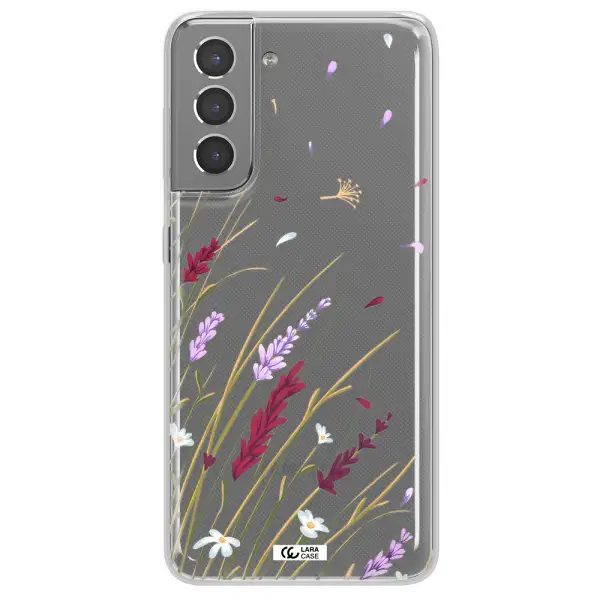 Long Grass Flower Samsung S21 Plus Clear TPU Case