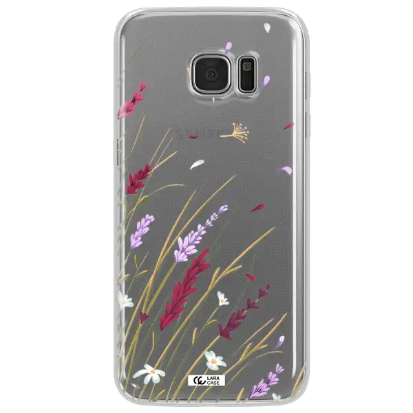 Long Grass Flower Samsung S7 Edge Clear TPU Case