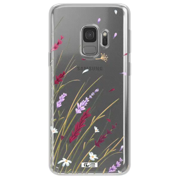 Long Grass Flower Samsung S9 Clear TPU Case