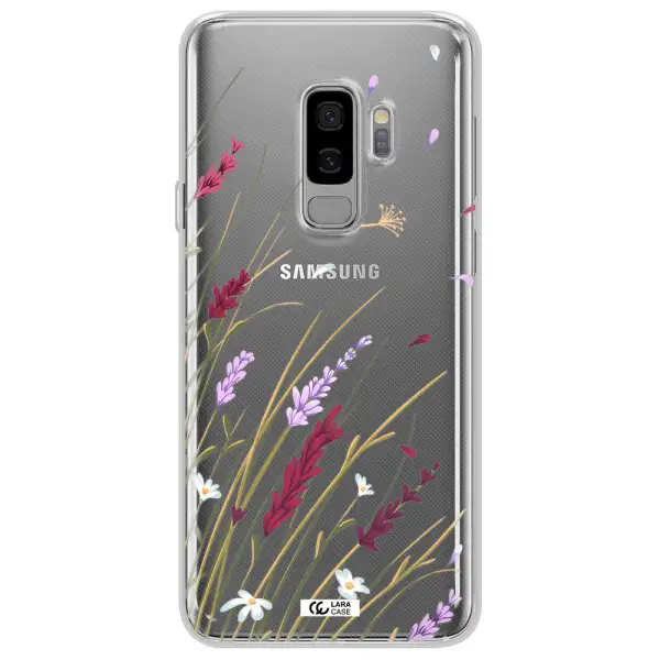 Long Grass Flower Samsung S9 Plus Clear TPU Case