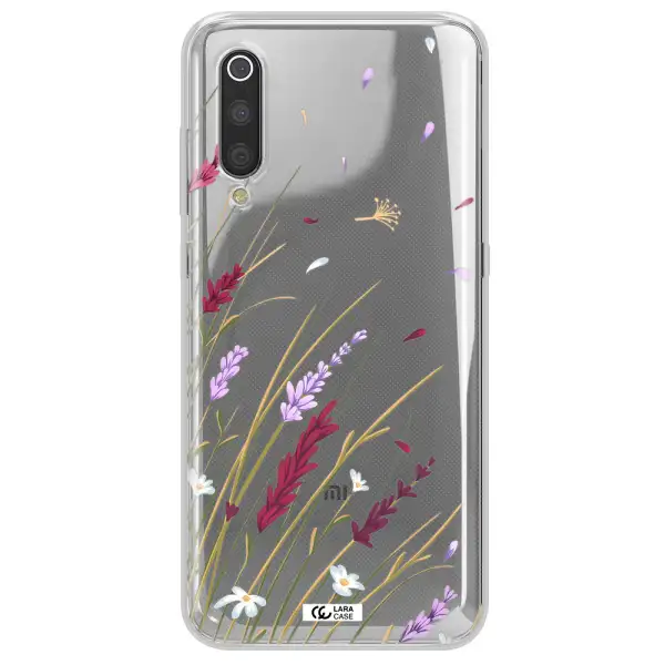 Long Grass Flower Xiaomi Mi 9 Clear TPU Case