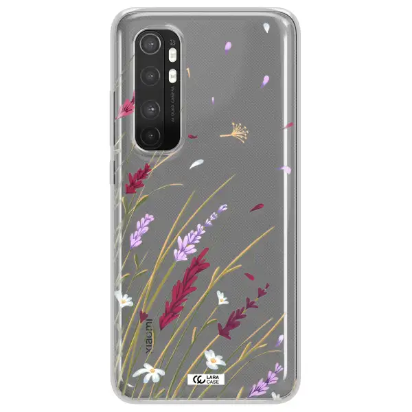 Long Grass Flower Xiaomi Mi Note 10 Lite Clear TPU Case