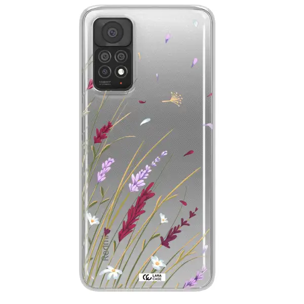 Long Grass Flower Xiaomi Note 11 Pro Clear TPU Case