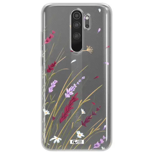 Long Grass Flower Xiaomi Note 8 Pro Clear TPU Case