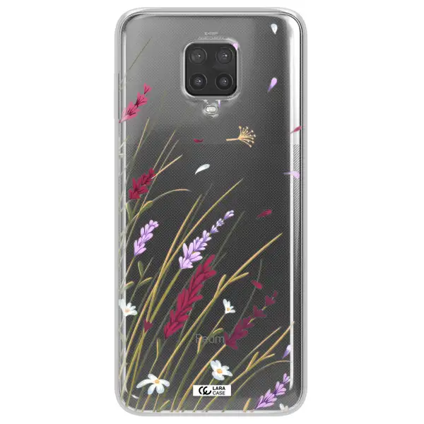 Long Grass Flower Xiaomi Note 9 Pro Clear TPU Case