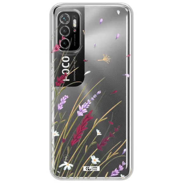 Long Grass Flower Xiaomi Poco M3 Pro Clear Tpu Case