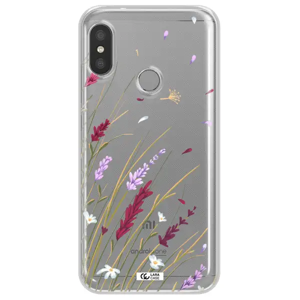 Long Grass Flower Xiaomi Redmi 6 Pro Clear TPU Case