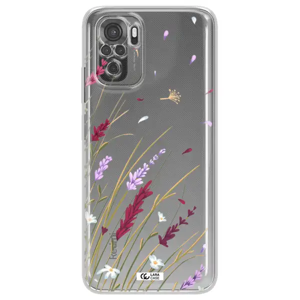 Long Grass Flower Xiaomi Redmi Note 10S Clear Tpu Case