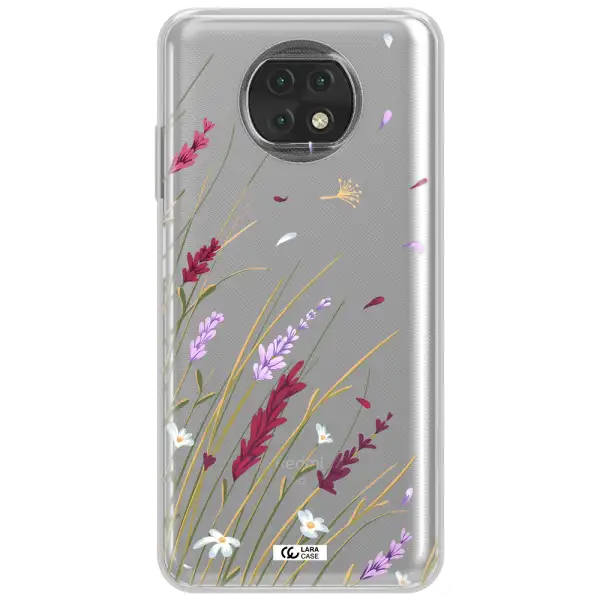 Long Grass Flower Xiaomi Redmi Note 9T Clear Tpu Case