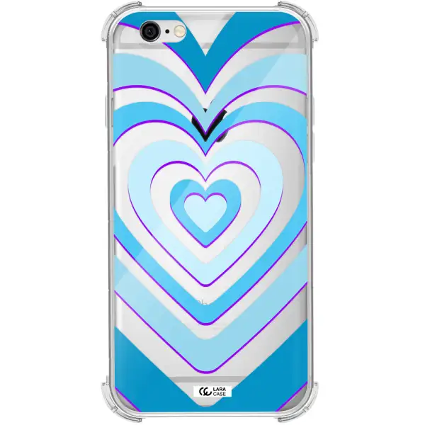 Blue Heart Apple iPhone 6 Clear PC Case