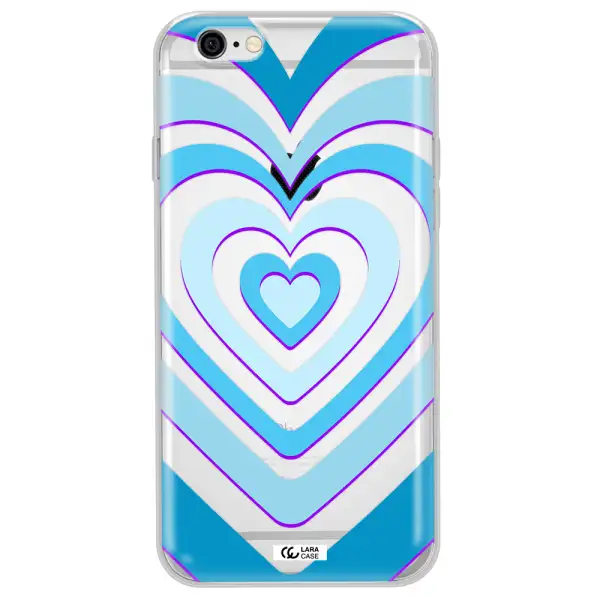 Blue Heart Apple iPhone 6 Clear TPU Case