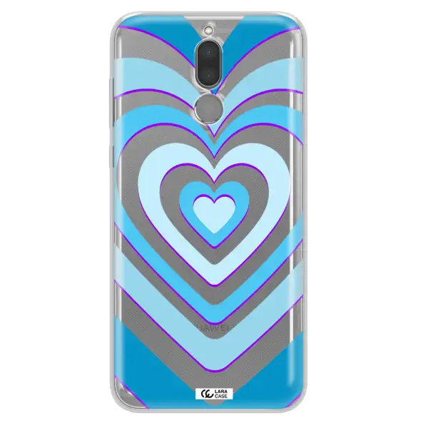Blue Heart Huawei Mate 10 Lite Clear TPU Case