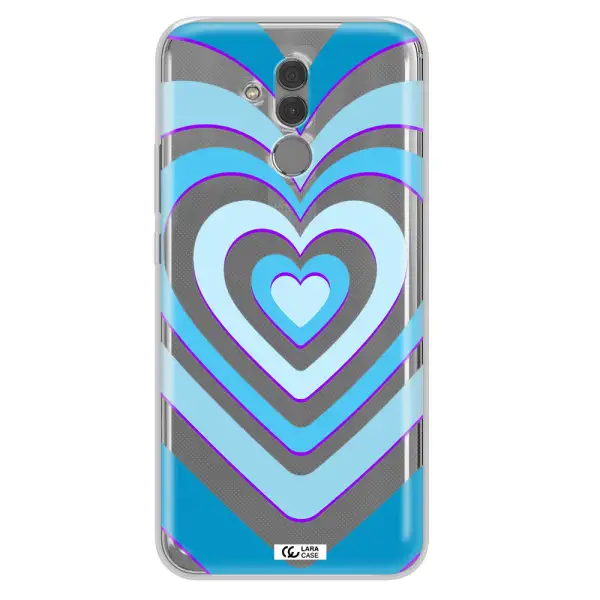 Blue Heart Huawei Mate 20 Lite Clear TPU Case