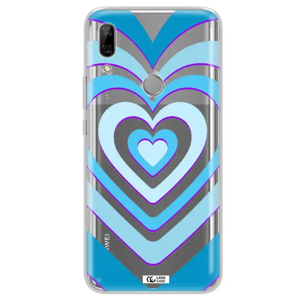 Blue Heart Huawei P Smart Z Clear TPU Case