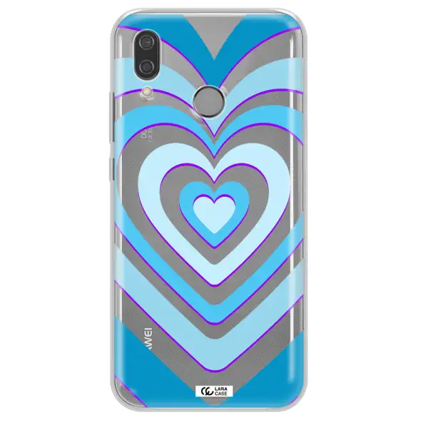 Blue Heart Huawei P20 Lite Clear TPU Case