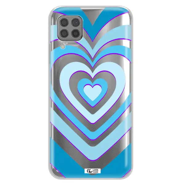 Blue Heart Huawei P40 Lite Clear TPU Case