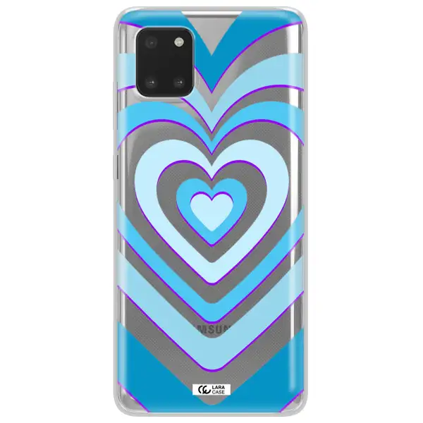Blue Heart Samsung Note 10 Lite Clear TPU Case