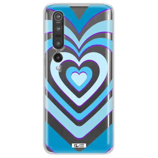 Blue Heart Xiaomi Mi 10 Pro Clear TPU Case