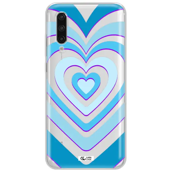 Blue Heart Xiaomi Mi 9 Lite Clear Tpu Case