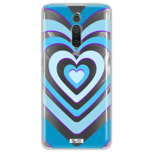 Blue Heart Xiaomi Redmi K20 Clear Tpu Case