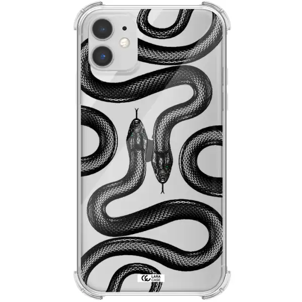 Black Snake Apple iPhone 11 Clear PC Case