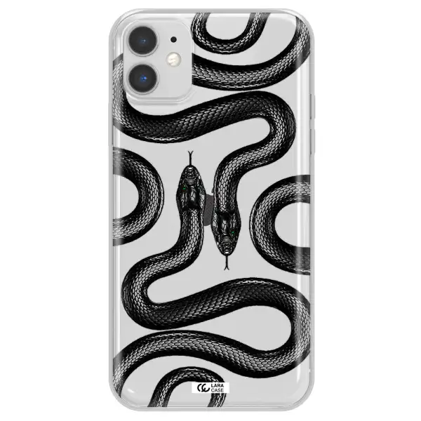 Black Snake Apple iPhone 11 Clear TPU Case