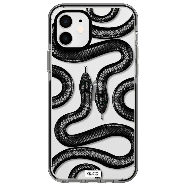 Black Snake Apple iPhone 11 impact black border Case