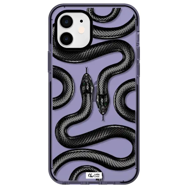Black Snake Apple iPhone 11 impact Lilac Case