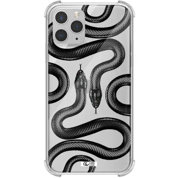 Black Snake Apple iPhone 11 pro max Clear PC Case