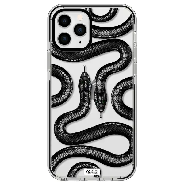 Black Snake Apple iPhone 11 pro max impact black border Case