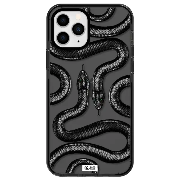 Black Snake Apple iPhone 11 pro max impact Smoke Black Case