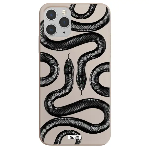 Black Snake Apple iPhone 11 pro max Silicone Stone Case