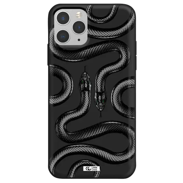 Black Snake Apple iPhone 11 pro Silicone black Case