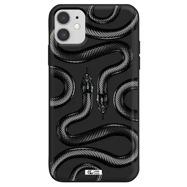 Black Snake Apple iPhone 11 Silicone black Case