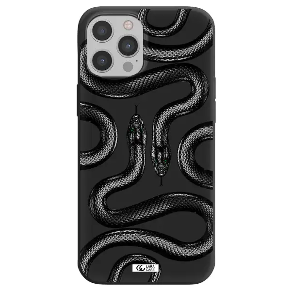 Black Snake Apple iPhone 12 pro max Silicone black Case