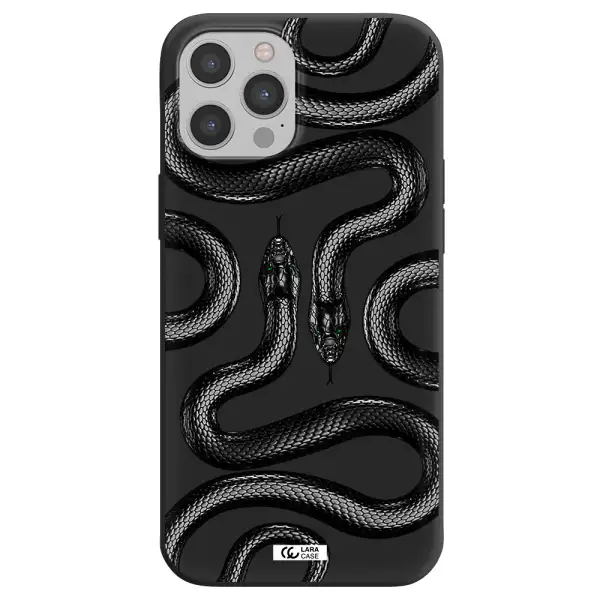 Black Snake Apple iPhone 12 pro Silicone black Case