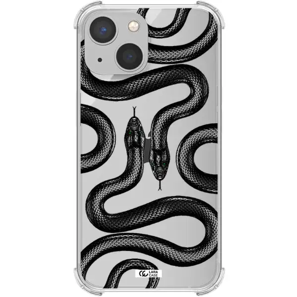 Black Snake Apple iPhone 13 Clear PC Case