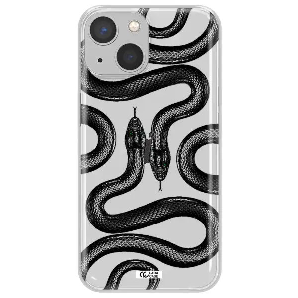 Black Snake Apple iPhone 13 mini Clear TPU Case