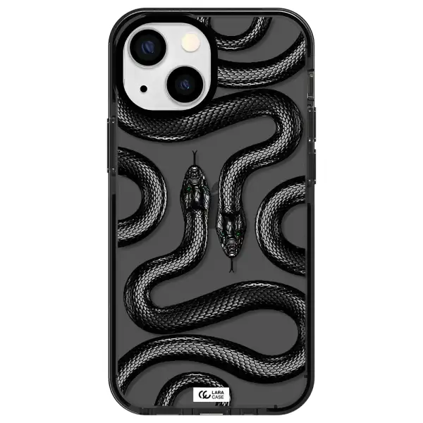 Black Snake Apple iPhone 13 mini impact Smoke Black Case