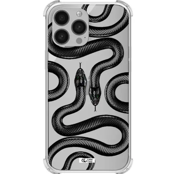 Black Snake Apple iPhone 13 Pro Clear PC Case