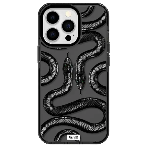 Black Snake Apple iPhone 13 Pro impact Smoke Black Case