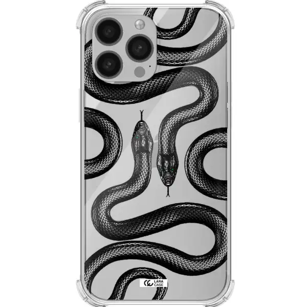 Black Snake Apple iPhone 13 Pro Max Clear PC Case