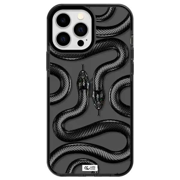 Black Snake Apple iPhone 13 Pro Max impact Smoke Black Case